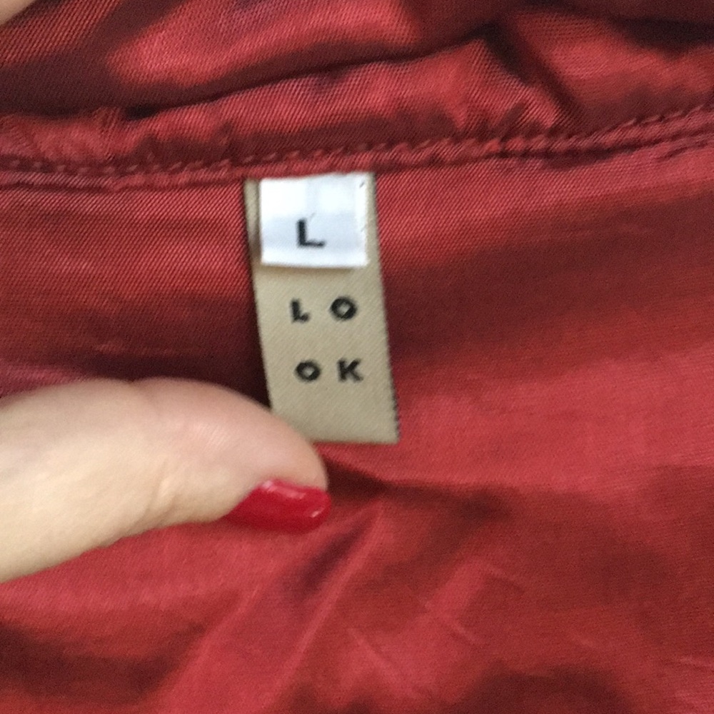 Reversible Silk Jacket - Size Large - image 5